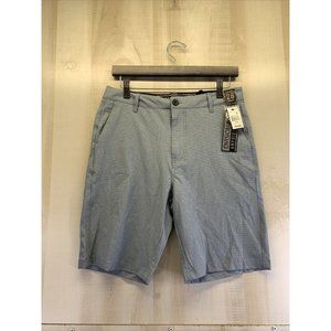 Division Mens Huxley Blue Chino Flex Board Shorts Mens Size 28-NWT-7234